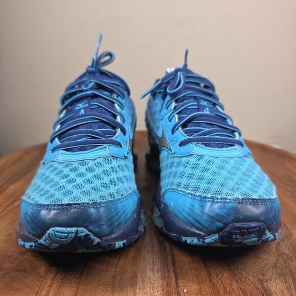 Mizuno Wave Prophecy 4 Womens Blue And Gray Size 7 Athletic Running Shoes - Picture 3 of 13